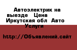 Автоэлектрик на выезде › Цена ­ 1 000 - Иркутская обл. Авто » Услуги   